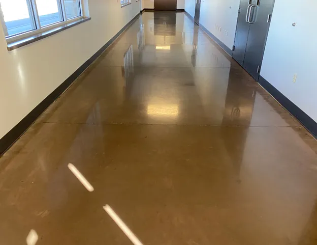 Commercial floor cleaning in Amarillo retail store after hours